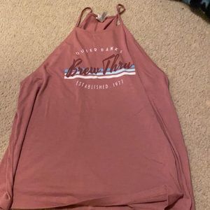 Outer banks brew threw tank top